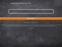 Tablet Screenshot of campingtentshaven.com